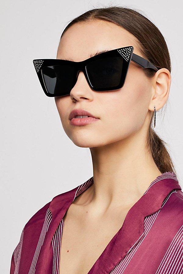 Diamante Embellished Sunglasses By Free People